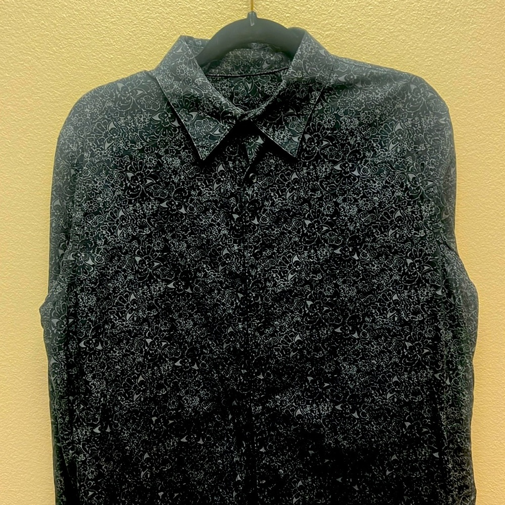 Black Paisley shirt by attention